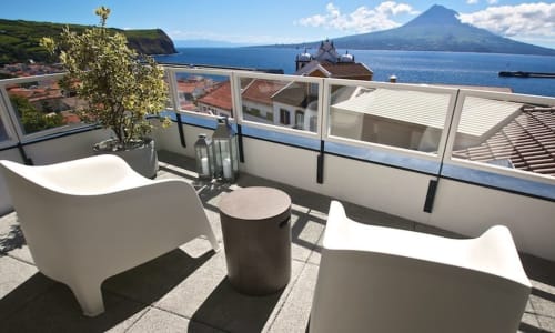 Manta Ray Lodge - Horta Portugal - BALCONY - STUNNING SEA VIEW
