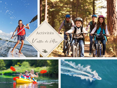 Actividades al aire libre en Vallée de l'Ain: kayak, paddleboard, ciclismo y deportes acuáticos