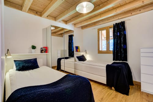 Room with two beds | Penthouse Apartment – ​​Luxury and Exceptional Panorama