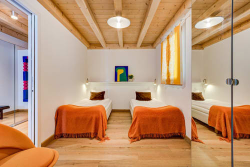 Room with two beds | Penthouse Apartment – ​​Luxury and Exceptional Panorama