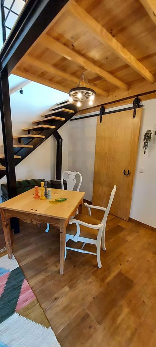 Dining area and stairs | Escape to Tranquility at Ti Chôa - Anexo (Palheiro)