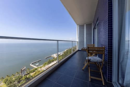 Stunning balcony with sea view | Unwind in Our Stunning Apartment with Breathtaking Sea Views