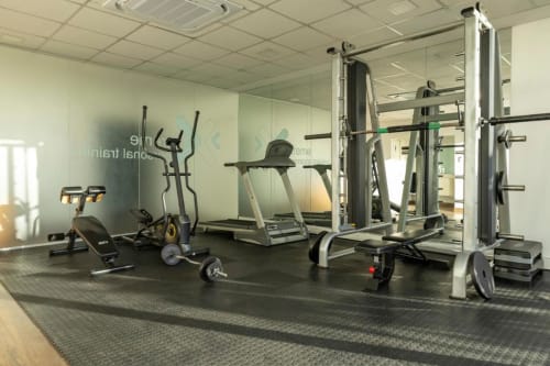 Gym equipments of one of the amenities of the apartment | Discover Modern Luxury at Xenon Urban Apartments in Maputo, Mozambique