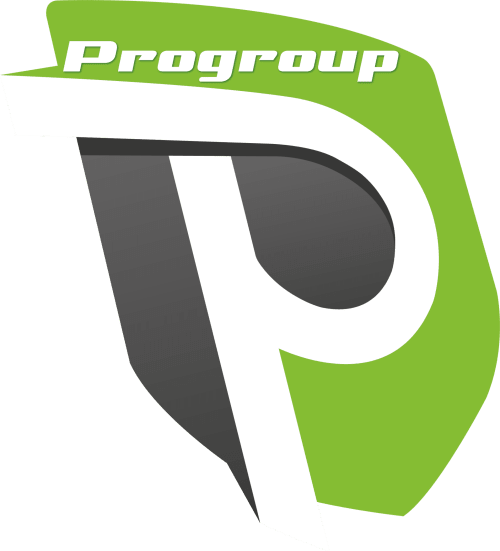 Logo Progroup - design verde e grigio per l'hotel Noemi Holiday House ad Agnone Bagni, Italia