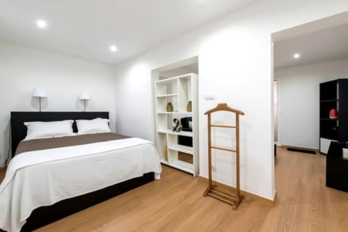 Comfortable bed at the property | Arestas e Planetas | Unique Vacation Rentals in Lisbon & Ericeira