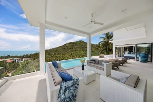 Private pool with a breath taking mountain and sea view | Experience Breathtaking Sea Views at Villa Indigo
