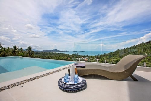 Private pool with a breath taking mountain and sea view | Experience Breathtaking Sea Views at Villa Indigo


