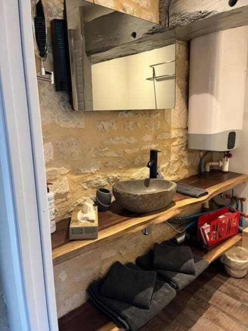 Bathroom with sink | La Petite Maison: Cozy Charm for an Intimate Escape