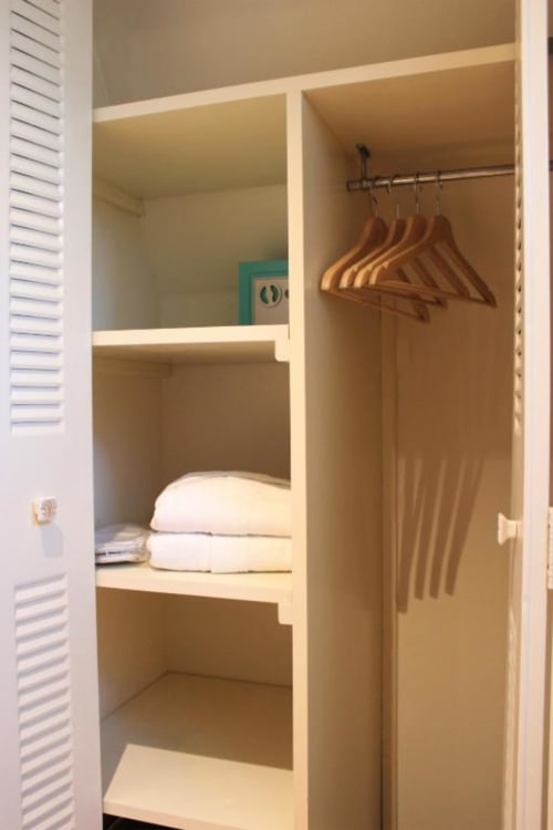 Spacious closet | Relax in the Comfort of the Climate Room at Domaine Pont Juillet