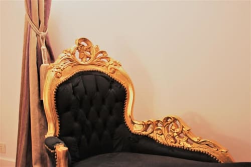 Comfortable elegant chair | Experience Elegance in the Prestige Room at Domaine Pont Juillet