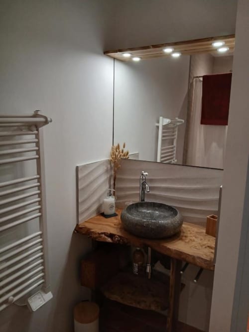 Bathroom with sink | Immerse Yourself in Serenity at The Pine Grove Setting