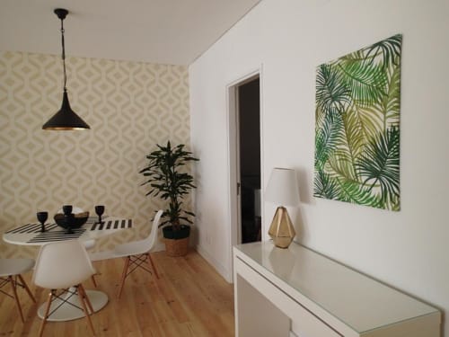 Dining table, lamp | Charming and Modern Living at Loving Chiado 4 in Lisbon