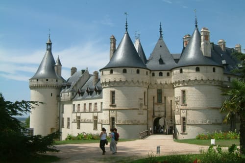 Châteaux Luçay-le-Mâle: Historic castle with towers and turrets in Loire Valley France