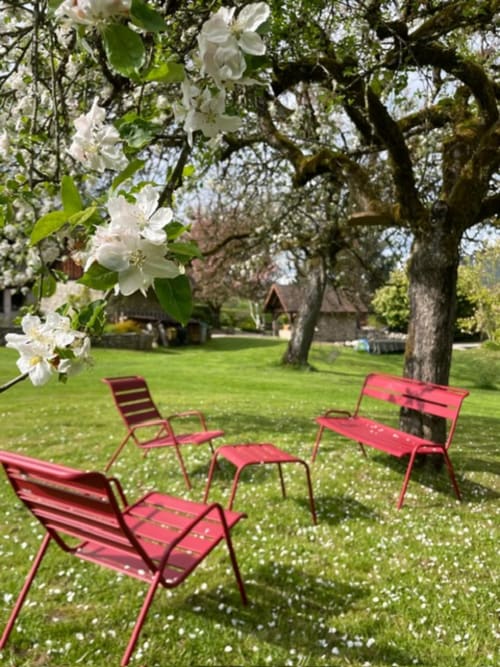 Espace détente. Nature. Parc arboré. Se ressourcer. Maison d'hôtes de charme La Bageatière. Savoie.