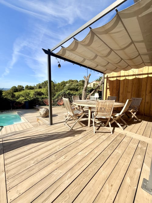 Piscine privée et terrasse panoramique, villa Terrazza di Ziteddi
