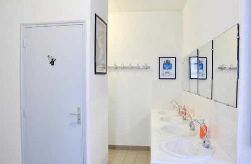 Bathroom with multiple sink and shower room | Family-Friendly Rooms – Your Corsican Retreat Awaits