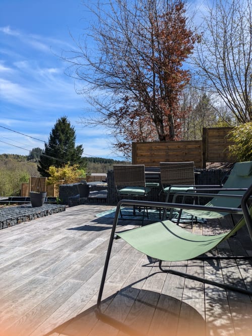 Patio | La Petite Ganette: Your Ideal Getaway in Meymac, France