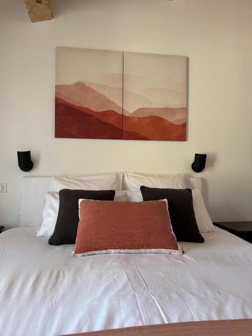 Lit Queen size de la chambre classique