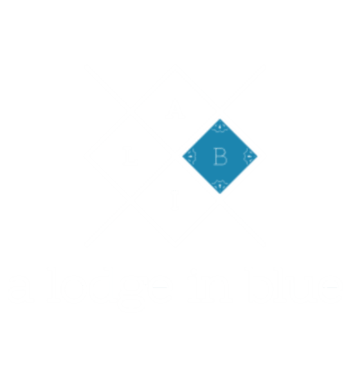 Logo de diamante azul com letra B do A Lodge in Blue, hotel em Aveiro, Portugal