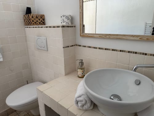 Salle de bain - Hôtel La Clé des Champs et SPA