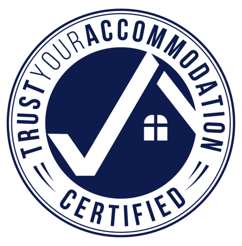Sigillo certificato Trust Your Accommodation per B&B Eleonora D'Arborea a Posada, Italia