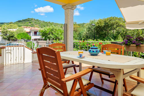 Veranda vista colline