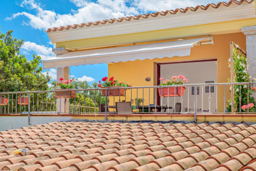 Veranda vista dal tetto esterno