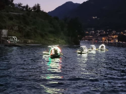 Procession of La Lucia at the Lake Como Festival on Comacina Island
