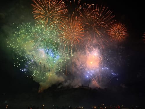 Fireworks on Como Lake in Varenna