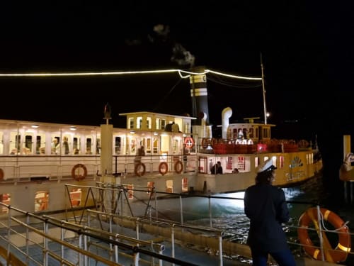 Typical Lake Como Steamboat, Night Cruise
