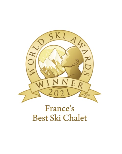 Badge gagnant World Ski Awards 2021 du meilleur chalet de ski de France, Le Chalet Mont-Blanc