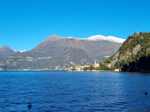 The village of Varenna taken from Fiumelatte