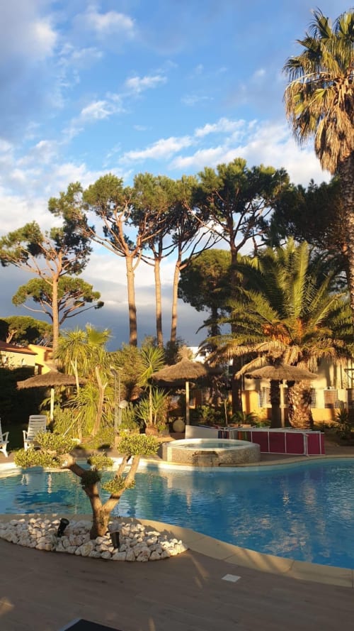 Piscine des propriétaires, a partager, dans le Mas la Senia, Parc arboré et fleuri, entretenu et soigné, 