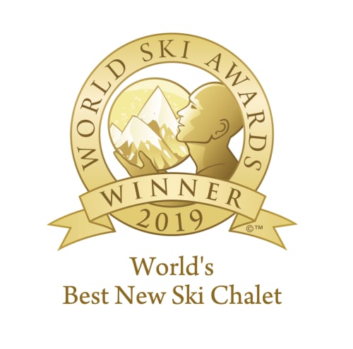 Badge du prix « Meilleur nouveau chalet de ski au monde 2019 » pour Le Chalet Mont-Blanc à Chamonix