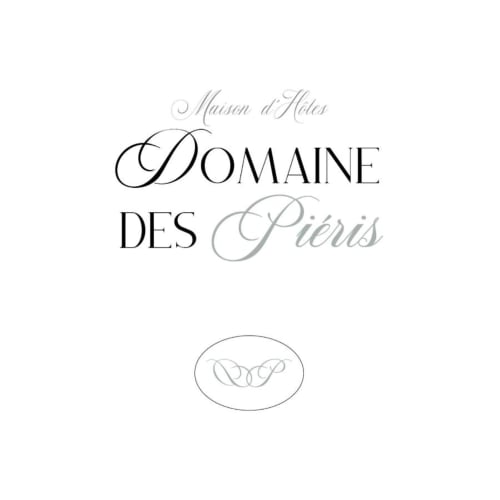 Logo et identité visuelle du Domaine des Piéris, gîte à Grandcamp-Maisy, France