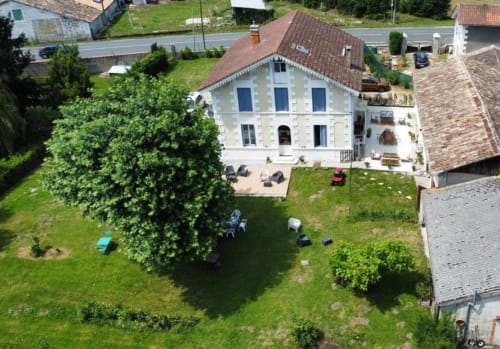 vue aérienne de la maison