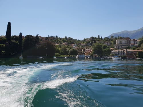 Sailing the waters of Lake Como. A day on a boat soaking up the sun and refreshing swims.