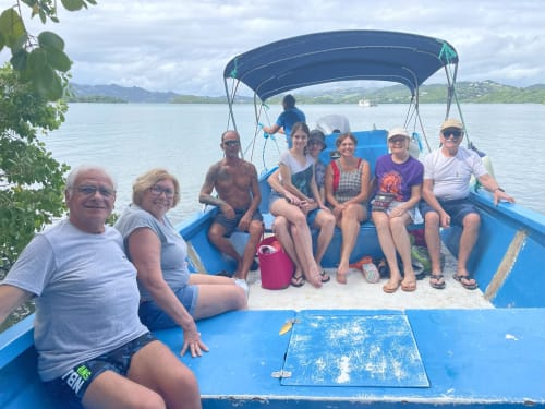 Sortie fonds blancs avec les vacanciers de la Villa Manguier
