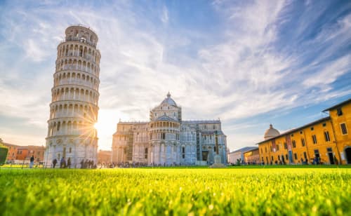 Torre pendente di Pisa e cattedrale in Piazza dei Miracoli, a 30 minuti di auto da Il Linchetto B&B a Lucca, Italia
