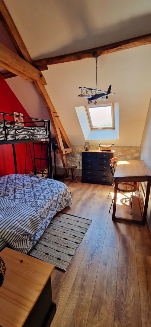 Bedroom for 3 people full of charm and well equipped