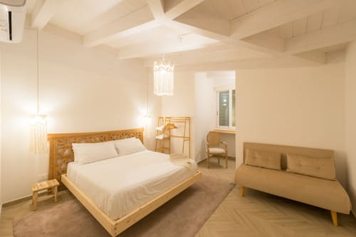 Boho Chic, il regno del legno, dei tessuti morbidi e dei colori naturali, dove l'elemento terra nel Feng Shui trova la sua massima espressione