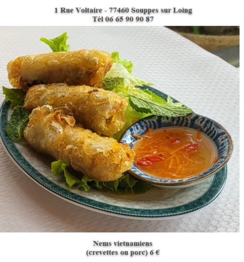Restaurant vietnamien, Plats à emporter, A la Vieille Halle, Souppes sur Loing, Château Landon, Nemours, Seine et Marne, 77460, France, Soirée Etape