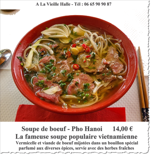 Restaurant vietnamien, Plats à emporter, A la Vieille Halle, Souppes sur Loing, Château Landon, Nemours, Seine et Marne, 77460, France, Soirée Etape