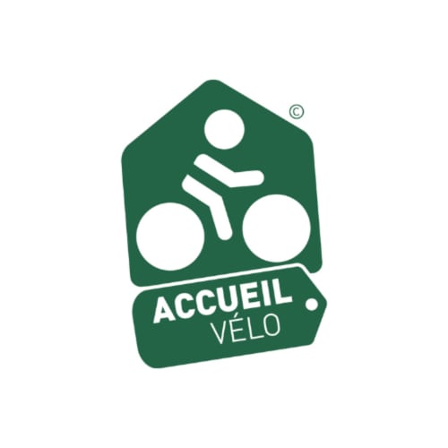 Accueil Vélo bike-friendly accommodation logo for Domaine des Piéris, Grandcamp-Maisy