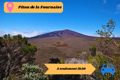 Paysage volcanique du Piton de la Fournaise près de l'Hôtel le Soleil Couchant, Saint-Pierre, Réunion