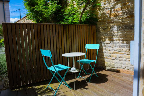 Private terrace of the Brechen room on the garden level