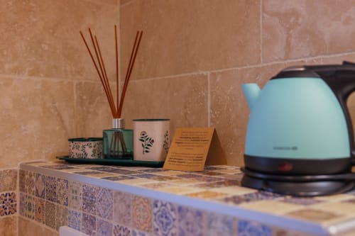 Detail of the Brechen bedroom bathroom
