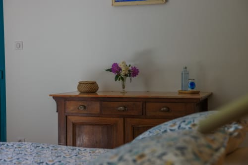 Détail de décoration de la chambre Chapotin