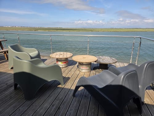 Balcon vue mer du gîte Vue D'ici avec panorama sur Saint-Valéry-sur-Somme, France