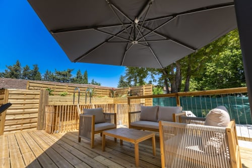 Terrasse  parfaite pour les apéritifs en fin de journée.